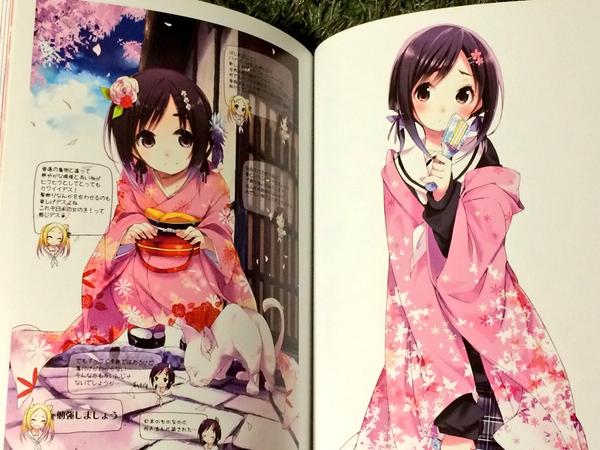 ナオミコピタ ハナヤマタのアニメが終わってからじわじわ盛り上がってきてる感あるけどこの画集をオススメする とにかく綺麗で可愛いしポージングや構図の参考にもなる ੭ W ੭ Http T Co Ruvc5gqvqy