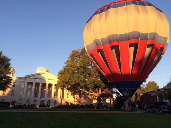TheSallyML's tweet photo. Kicking off the @CarolinaBalloon Fest from Mitchell Community College with @1stManMatty #ballooning #CBF2014 http://t.co/QjucT9IlKy