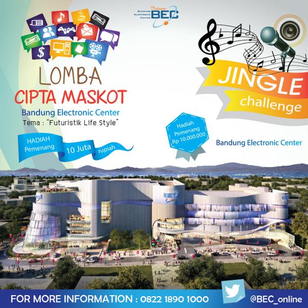 infobandung's tweet photo. Kesempatan bagi kalian designer untuk mendapatkan uang tunai 10jt di event @BEC_online “Lomba Cipta Maskot” http://t.co/X2R0wuxJo7