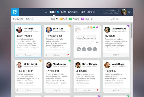 vemuruadi's tweet image. The best design for mail clients, love it ! #MailClient #Ux #Startups
