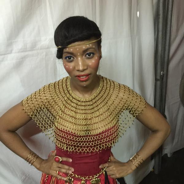 FelaWeekP's tweet photo. Temidollface last night. Don't you just love her costume? http://t.co/xpbjgmdBiM