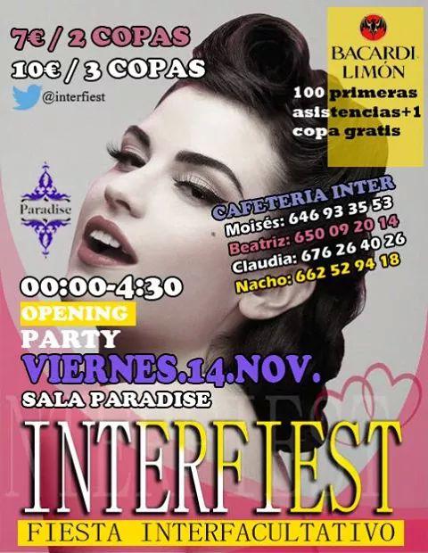 INTERFIEST's tweet photo. FIESTA INTERFACULTATIVO 2014. COMPRA TU ENTRADA NO PUEDES FALTAR!!! TE ESPERAMOS!!! http://t.co/QWpnwGm3Ne