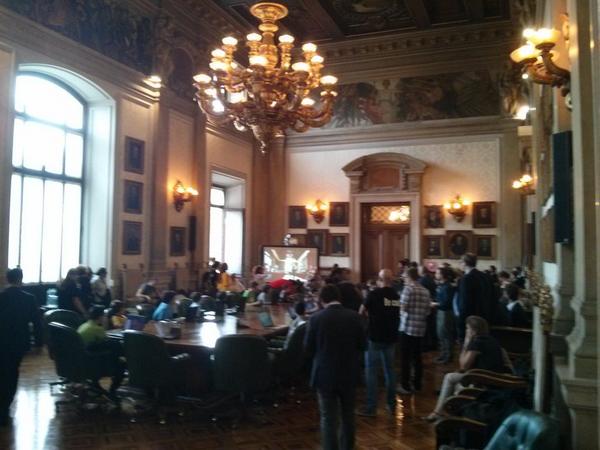 coderdojopd's tweet image. Sta parlando @agaddone. #BeCool #CoderMIUR #CoderCamera