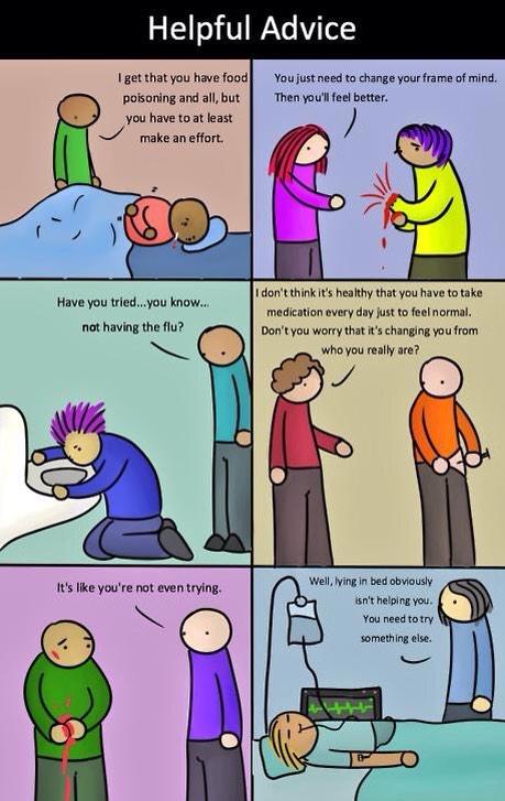 LwOCD's tweet photo. If physical Illnesses were treated like mental illnesses #EndTheStigma #OCDweek http://t.co/gxpLTDoOUY