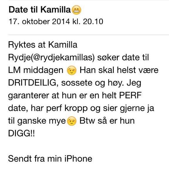 LMsladder's tweet photo. @RydjeKamillaS er tydeligvis ute etter en date som fyller disse kravene. Er det noen som fyller disse? :-) #AUFLM http://t.co/tQEuCcupaA