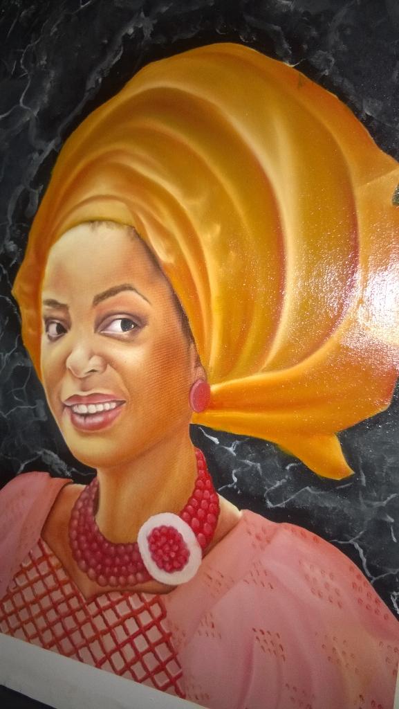 DynamicPaint's tweet image. Dis one of my painting work portrait