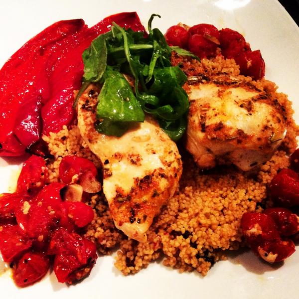 Moroccan chicken &amp; couscous! #FoodFri #FoodPorn #FoodBloggers