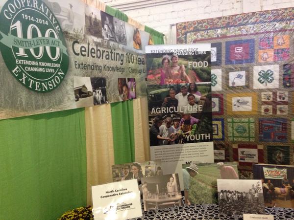 NCCESDrZ's tweet photo. Centennial Booth @ NC State Fair. Great job Sarah and Natalie http://t.co/1v6zrwoMze