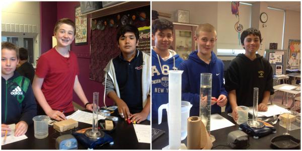 Mrs. Stoughton's J period density lab.