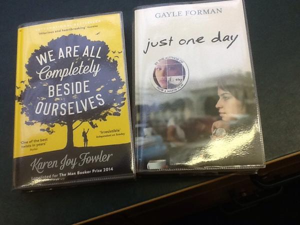 KSCLibrarian's tweet photo. Spent a pleasant afternoon cataloguing and got to choose my weekend reading. Love my job! #kscreads http://t.co/4zHafOvkiv