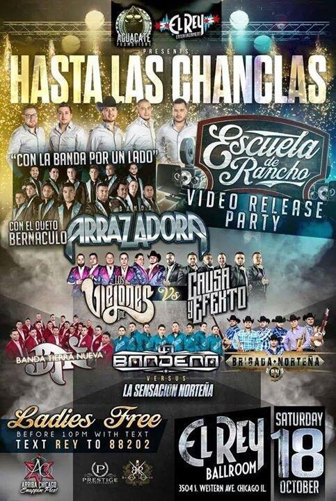jcarlosedr's tweet photo. Este sábado video release party en el rey mujeres gratis hasta antes de las 10. #edr #edr19 #hastalaschanclas http://t.co/y1XMV4sNsn