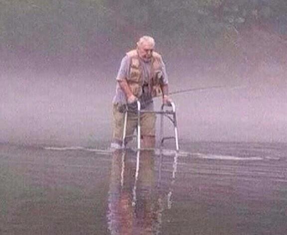 OutdoorObsessor's tweet photo. Fishing has no age limit. This will be me. http://t.co/RrZsahoEL3