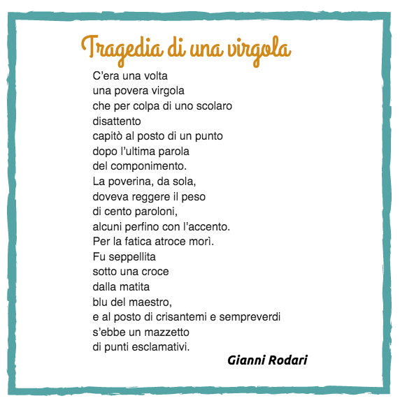 DeAScuola's tweet photo. La #virgola di #Rodari per la #GiornataProGrammatica
@Radio3tweet @Treccani @UtetLibri @FChiusaroli @CasaLettori http://t.co/WIVxxEKQ31