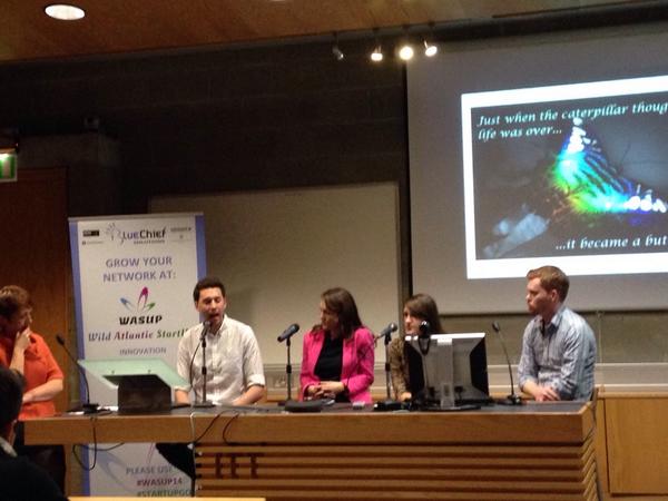 goWASUP's tweet photo. Final panel is on stage, An amazing day #WASupKerry #WASup14 @startupireland @SEIreland @lisamareedom @Foodcloudire http://t.co/DTEQNbUqtX