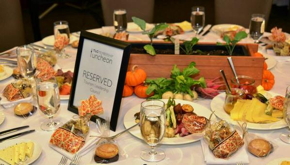 SAVFoodWineFest's tweet photo. @laurenteaguesav beautiful spread at yesterday's TLC lunch! @AndazSAV #22square @SavannahMetro http://t.co/KFB0j6ldRn
