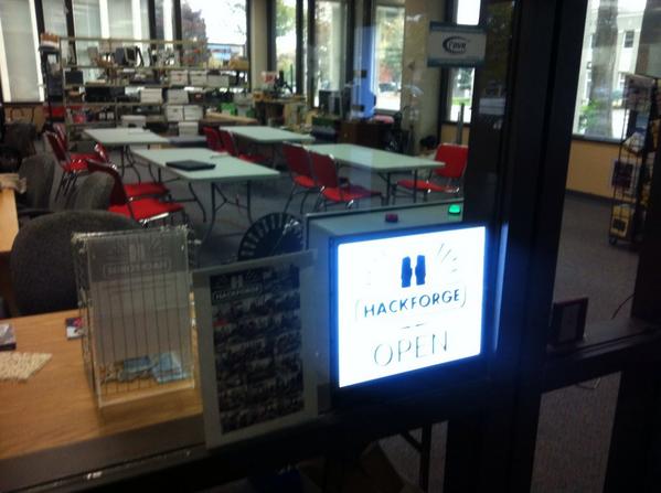 hackforge's tweet image. Putting the finishing touches on #HackWe3 and getting Hackforge ready for afternoon workshops.