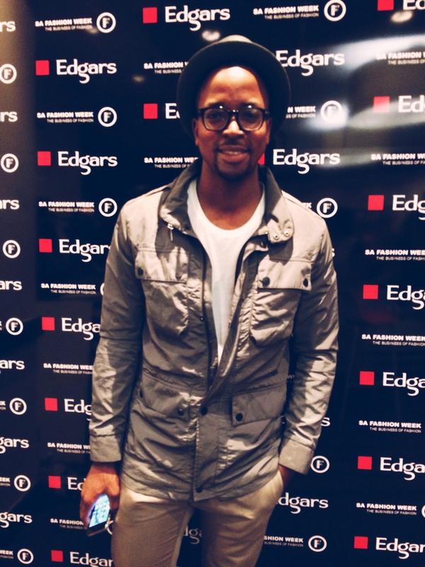 EdgarsFashion's tweet photo. Say hi to tonight's host @MapsMaponyane in our #EdgarsVVIP room at @safashionweek! http://t.co/qQdfg3zSXj