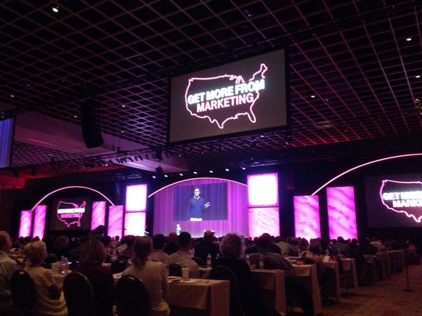 KathrynBachmann's tweet photo. T-Mobile thanked MarketShare for helping them get more out of marketing. Thanks, Mike Sievert! #ANAmasters http://t.co/5pcoZQLwFB