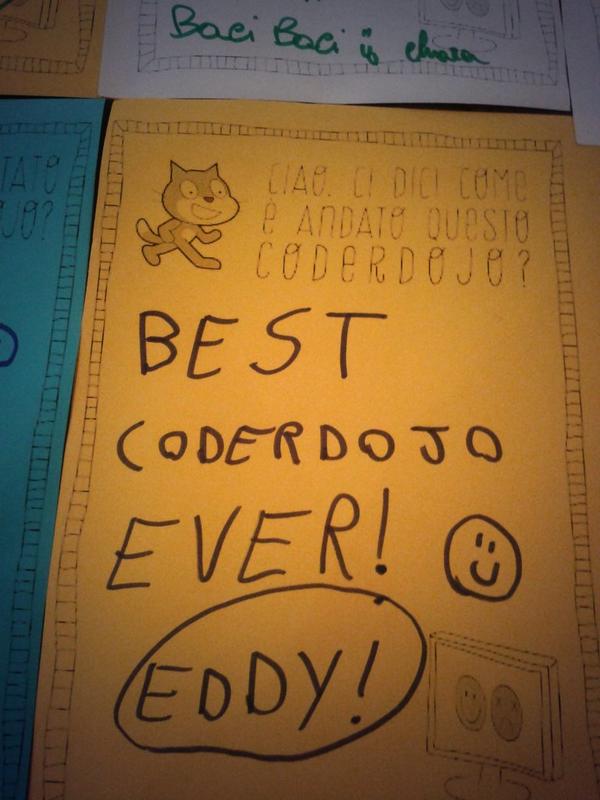 Annalola's tweet image. Best Coderdojo ever #CoderCamera #coderMiur @MiurSocial @dskutz @SteGiannini