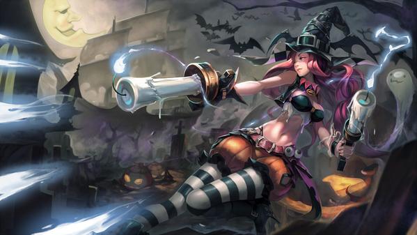 LeagueofFandom's tweet photo. Halloween Miss Fortune by 維恩 WeiEN~ #leagueoflegends #fanart #missfortune #halloween http://t.co/3MLjBjDqM2