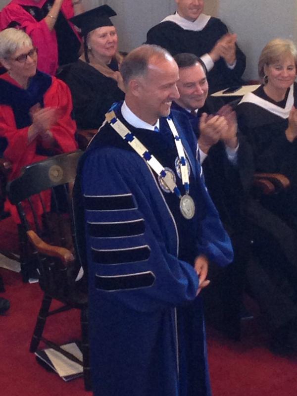 TraceyReza's tweet photo. Congratulations @dhanno MT “@mollygaller:...The @wheaton blue never looked so good! #WheatonPrez http://t.co/7uVo9B57UW”