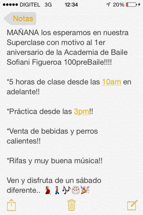 100preBaile's tweet photo. Mañana cumplimos un año! Ven a celebrar con nosotros! 🎉  #salsa #kizomba #tango #bachata #aniversario #sabado http://t.co/c52IXtD1hf