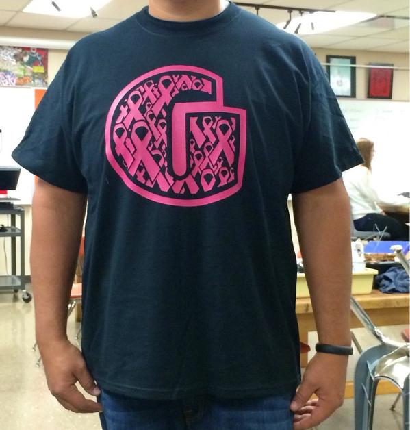 GHS_Fiber's tweet photo. Support the fight against breast cancer GHS style? RT this with ur shirt size &amp; get a chance to win. 2 wins per size http://t.co/NsGtsMGigv