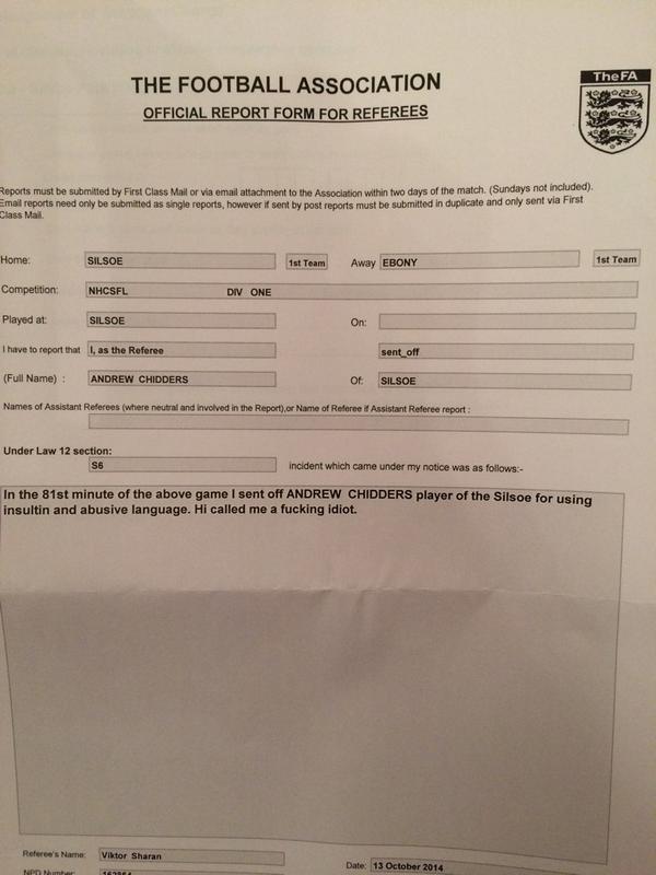 <a href="/Andy_Chids/">Andy Chidwick</a> <a href="/SilsoePRFC/">Silsoeparkrangersfc</a> #hardman #fuckingidiot