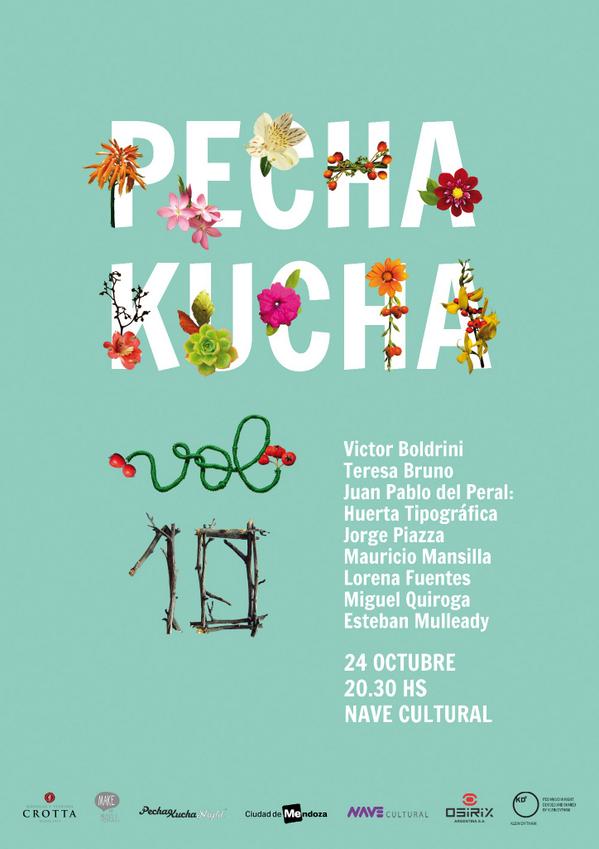 alitaGMZ's tweet photo. "@PechaKuchaMDZ: Se viene el volumen 10! http://t.co/x1YoXVhK6k" / ahí estaremos festejando el día del Diseñador