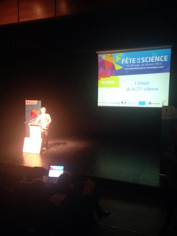 BDCom_Lyon1's tweet photo. Clôture de fête de la science #fds2014 @UnivLyon1 @PhilippeLalle @UniversiteLyon merci à tous ! http://t.co/JhiNrVXgvD