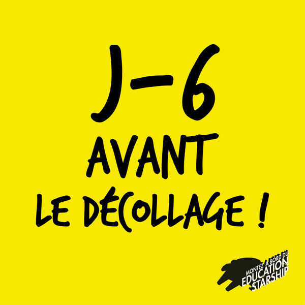 J-6 ! Prêts à participer à l'#innovationpédagogique du secondaire avec nous ?
Embarquez sur educationstarship.com !