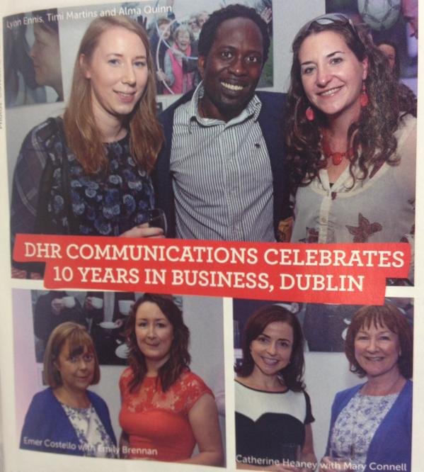 Lovely pics of @DHRComms bday party in @RSVPMagazine, including 1 of my big sis Alma with @timdogg12 & others #DHR10