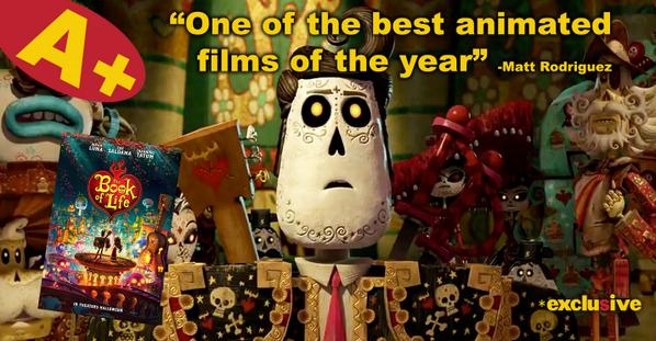 ShakefireReview's tweet photo. THE BOOK OF LIFE is "one of the best animated films of the year" GRADE A+ http://t.co/D4tNY54rQM #BookofLife http://t.co/5S3oS4XzL3