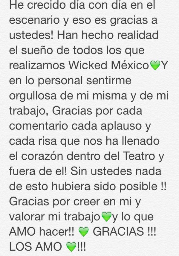 dannajustdanna's tweet image. 💚 Hoy a desafiar la gravedad 💚!! 💚#TEAMELFIS @Wicked_Mx 
#FELIZANIVERSARIOWICKEDMX