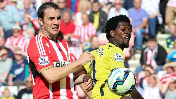 SunderlandAFC's tweet photo. John O'Shea is looking to continue #SAFC's strong defensive record tomorrow: http://t.co/Bh9IdoxxH4 http://t.co/5wsCyINHUl