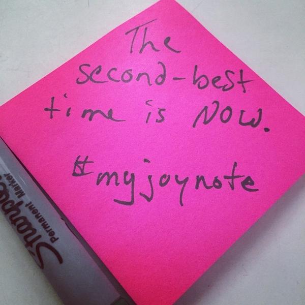 MyJoyNote's tweet image. “@AllenVoivod: The second best time is now. Instagram.com/p/uQwDAFDbwY/ http://t.co/3oTN3bT4pc” [Love this #myjoynote Allen!] xoxo