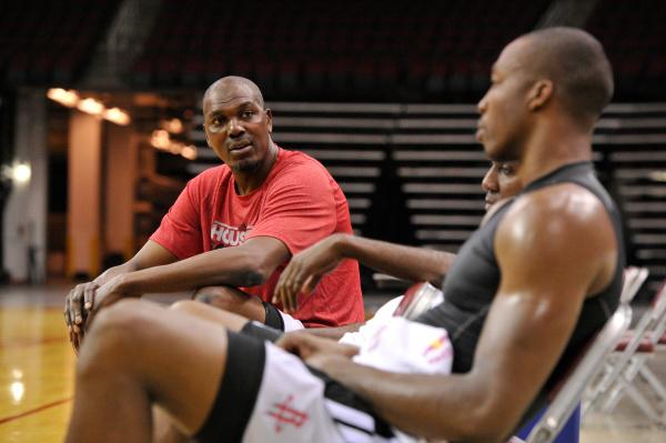 NBA's tweet photo. Hakeem: Howard is ‘ready’ for an MVP-type season (via @franblinebury): http://t.co/OhmxPXNk5I http://t.co/1ETtF8x6rL