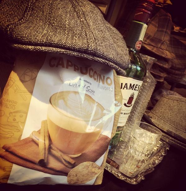 SaveCappuccino's tweet photo. Cappy grabbing a cap for #NYC @GoorinBros #classic #chadscott #Jameson #savecappuccino http://t.co/UvYkNM62s9