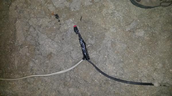 bearelectric's tweet photo. This is called a flying splice. All connections should be in a junction box and should be accessible. http://t.co/XpTwOuaOgi