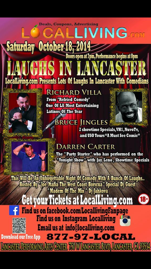 joemafia13's tweet photo. @DarrenCarter Oct 18th In Lancaster Performing Art Center, The Land Of The Lost Lolz Great Show Lined Up Come On Out. http://t.co/vsUCQuvHOp