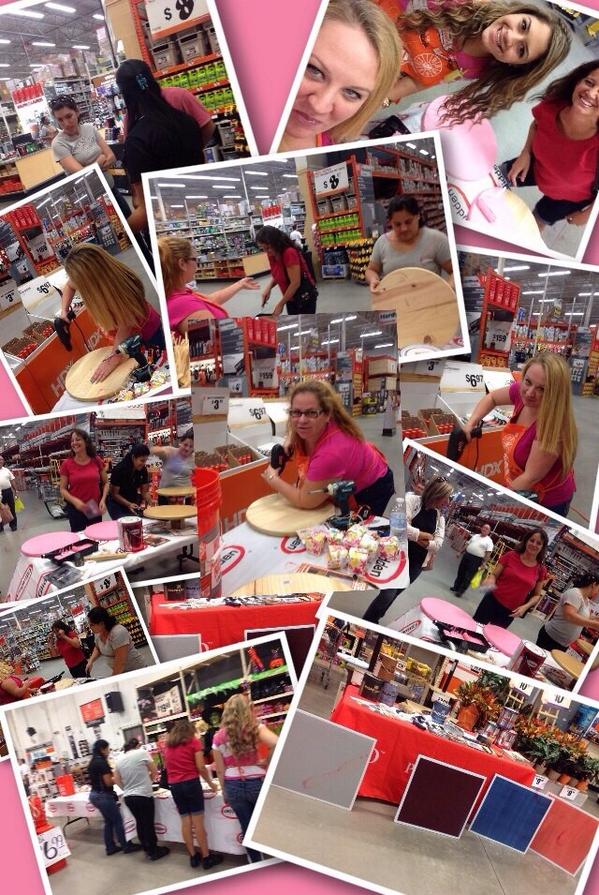 THD6341's tweet photo. Do It Herself rocks at 6341! 👭🎨#DIHWorkshop #HomeDepot http://t.co/UKi0Soe66N