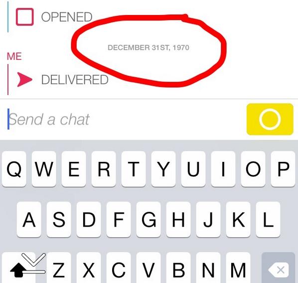 aworachek924's tweet image. So apparently it&apos;s December 31st 1970... 😂😂 #what #snapchaterror