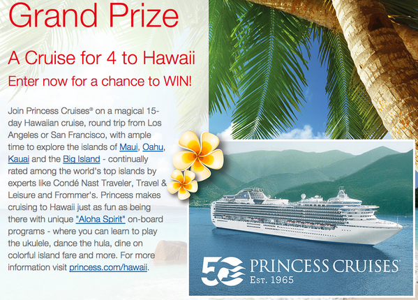 DoleSunshine's tweet photo. RT to #Enter to win a Cruise for 4 to Hawaii aboard @PrincessCruises as well as prizes from @NordicWare #DoleSweeps http://t.co/lpb8vZtOoN