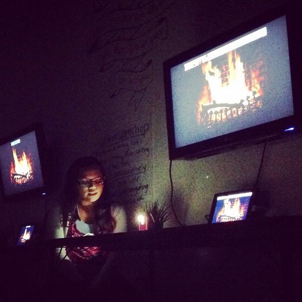 Sharing our scary stories by the fire #mccloudela