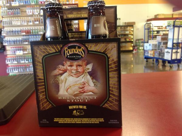 friarforsyth1's tweet photo. Breakfast is served! @foundersbrewing #breakfastofchampions #crafbeer $9.99! http://t.co/6XmsbV21Qj