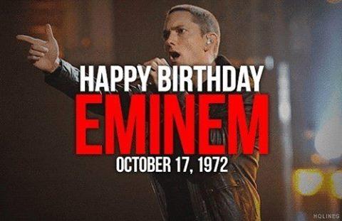 Happy birthday thanks for you music, I heard from mexico, thanks for Slim Shady. 