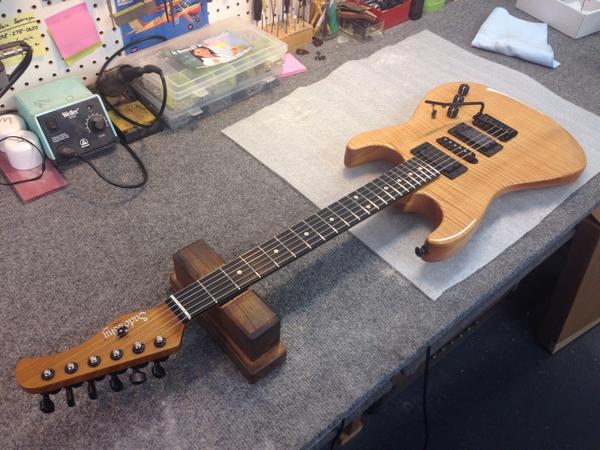 DannyWilga's tweet photo. The newest Sadowsky guitar in existence! #SadowskyGuitars #RogerSadowsky http://t.co/qi1jNfaNqX