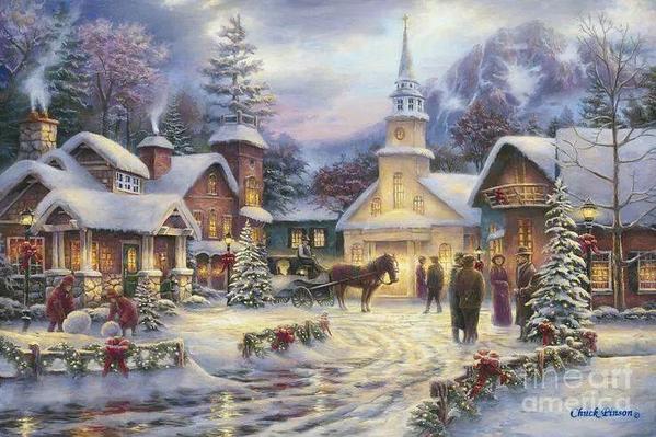 Christmas mood on a wet Friday night