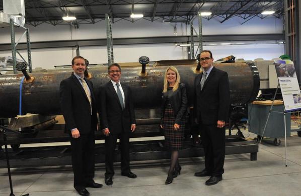 PrairiesCanEN's tweet photo. Min. @MichelleRempel with #CFERTech and industry partners at the grand opening of the new C-FER facility http://t.co/LoLsTnh7uA