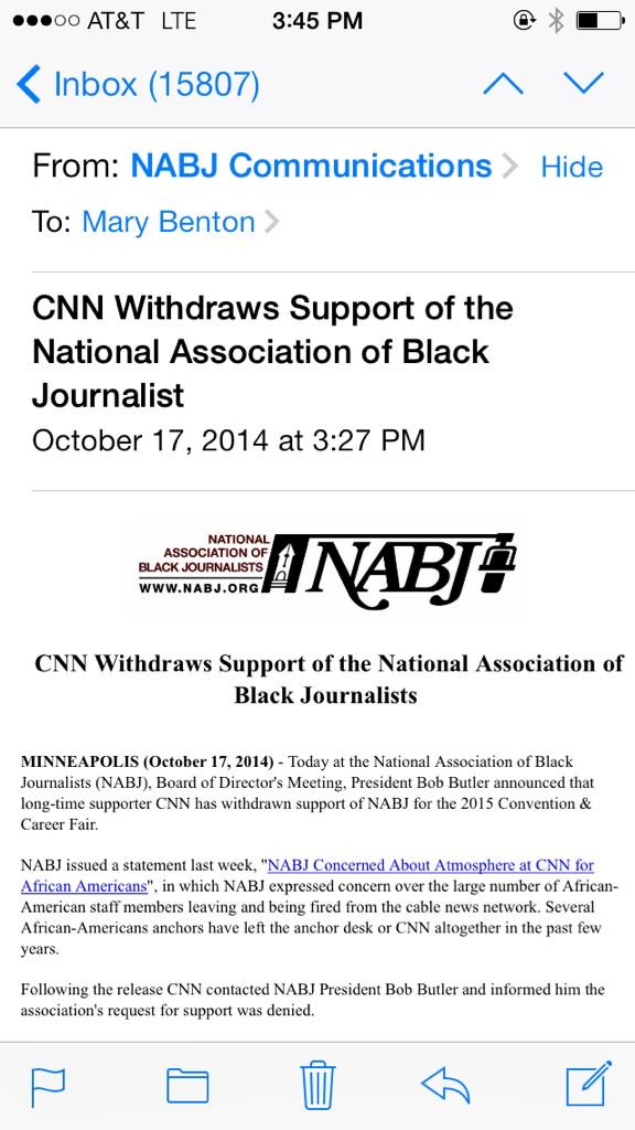 #CNN withdraws support from <a href="/NABJ/">#NABJ Headquarters ✊🏾🖊️🎙️💻 📷 🎥 📝 🔈</a>.